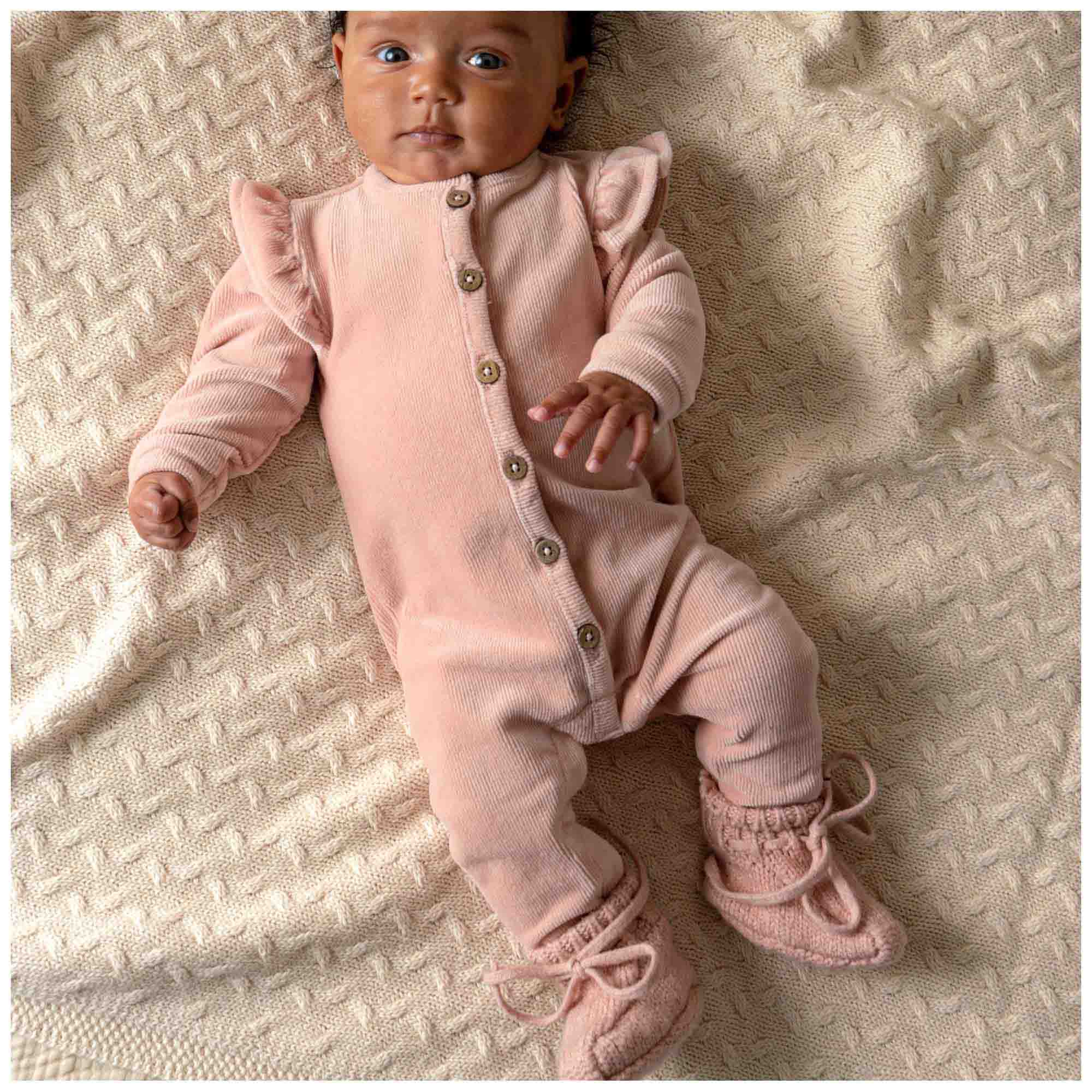 Prénatal newborn slofjes  roze