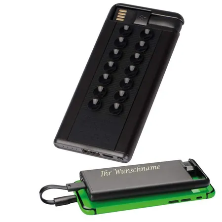 Macma Powerbank mit Saugnäpfen, 4000 mAh, schwarz