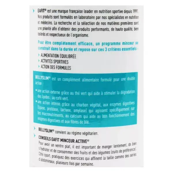 Eafit Bellyslim Minceur Active Ciblée 120 gélules