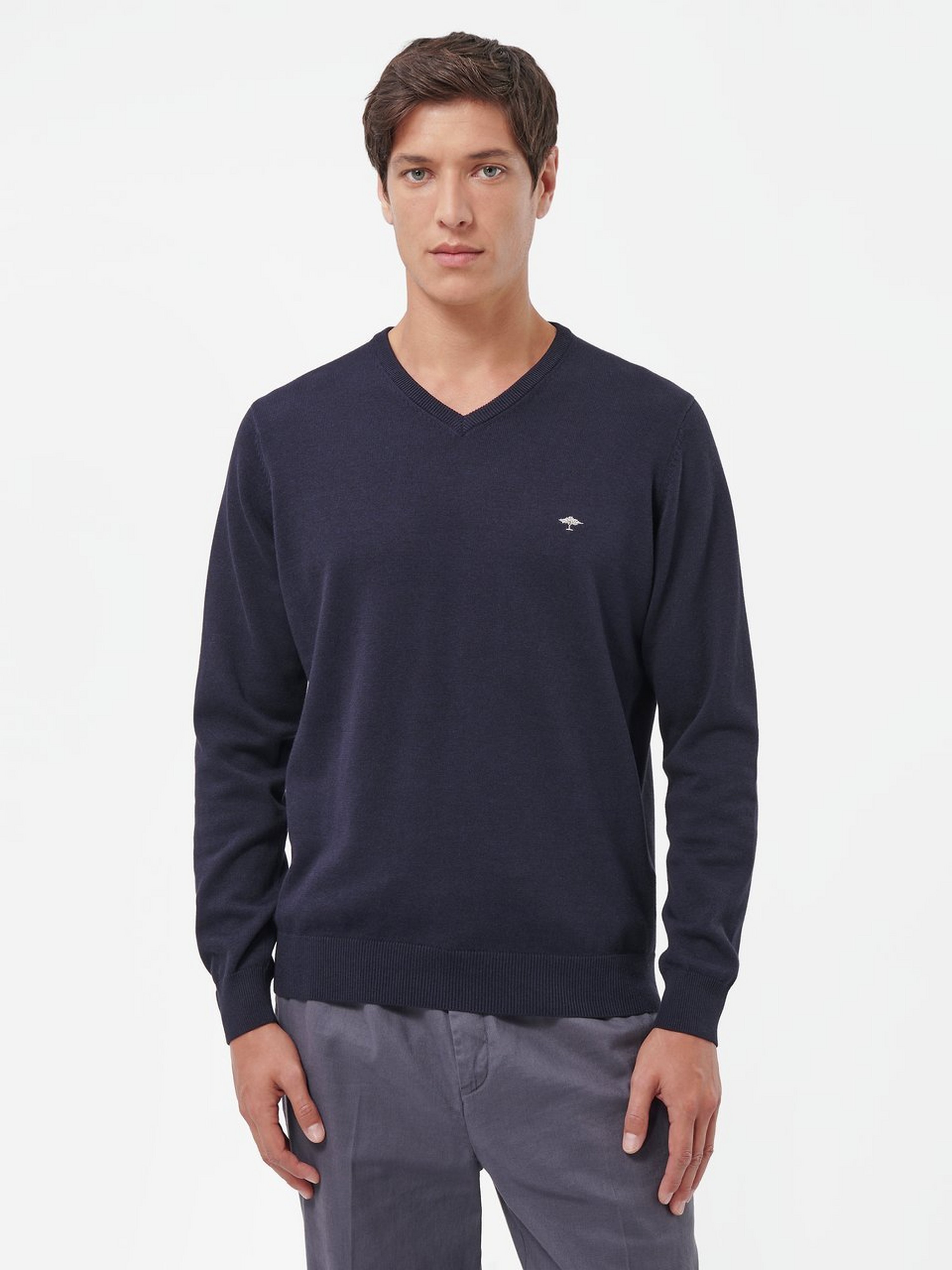 Pullover mit V-Ausschnitt
