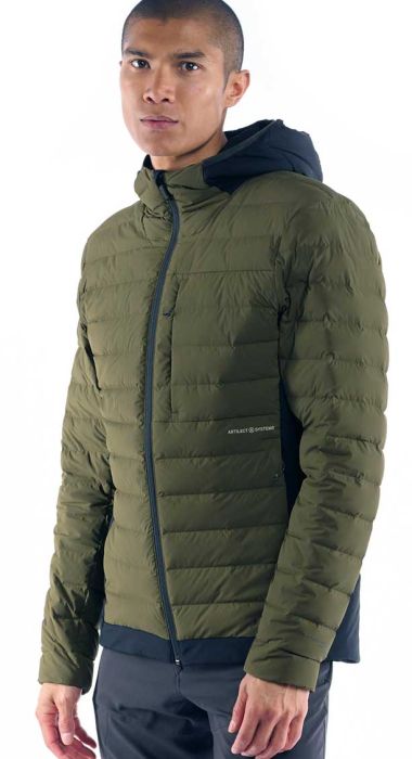 Divide Fusion Stretch Hoodie Men dunjakke