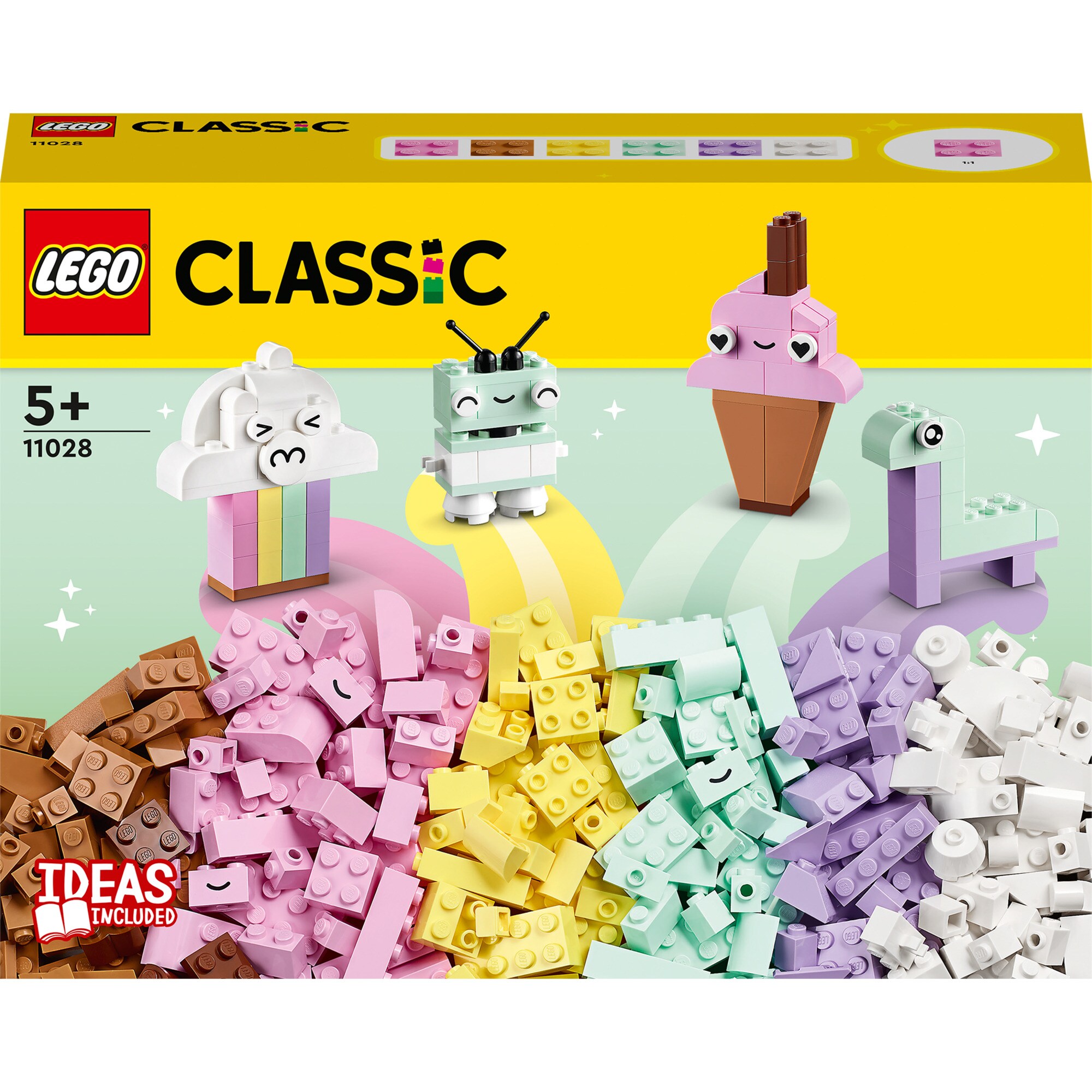 LEGO Konstruktionsspielzeug Classic Pastell Kreativ-Bauset