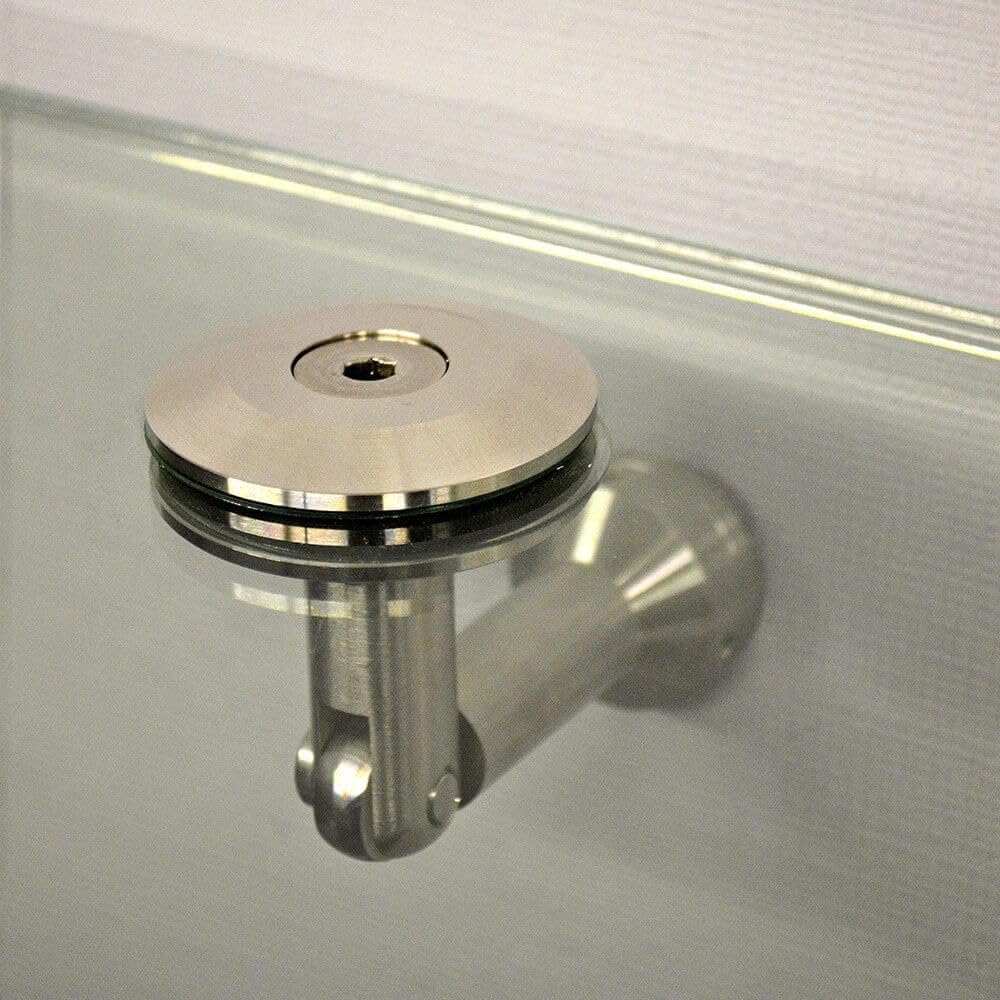 Home Deluxe - Glasvordach Klarglas - Maße: 150 x 90 cm - Verbundsicherheitsglas (VSG) - Verschiedene Größen - V2A rostfreies Edelstahlzubehör
