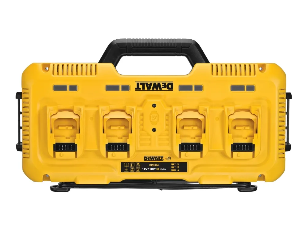 DeWALT DCB104-QW - Batterioplader - 4 x batterier lader op - 8 A - 4 output-stikforbindelser