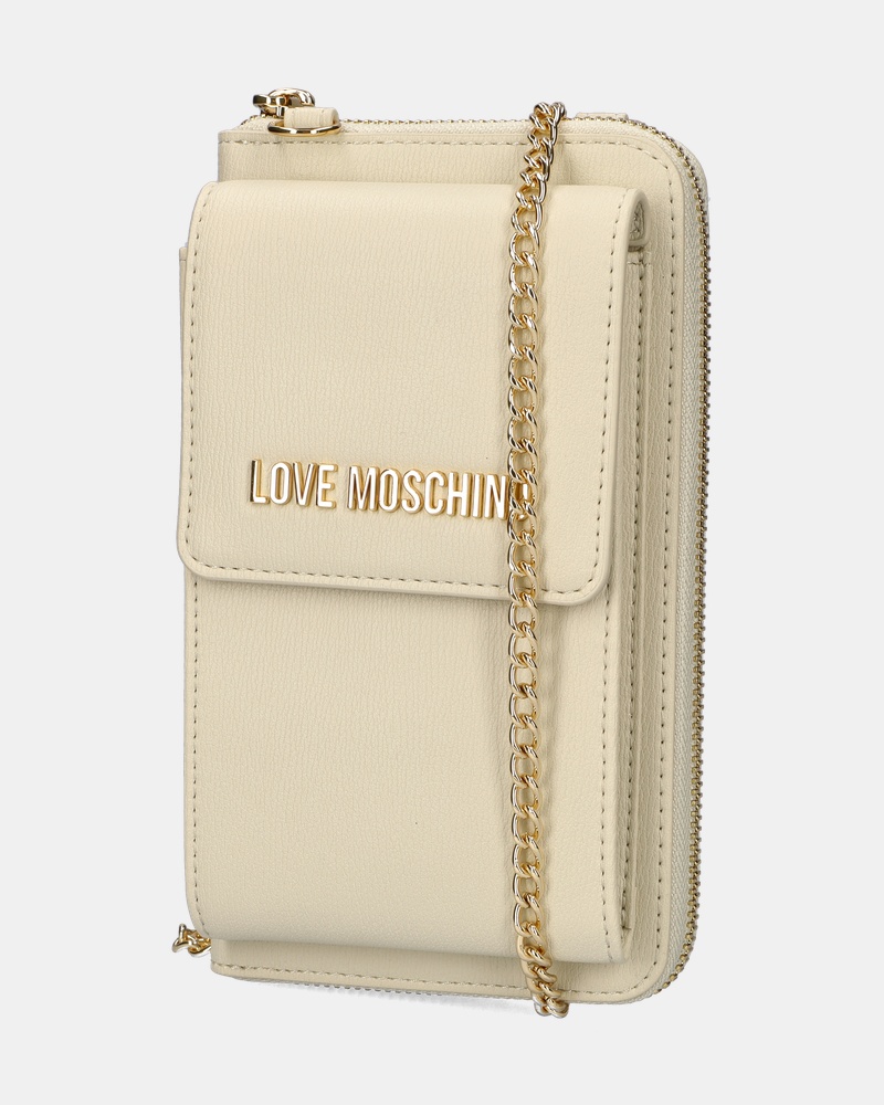 Love Moschino SLG Signature Schoudertas  - beige