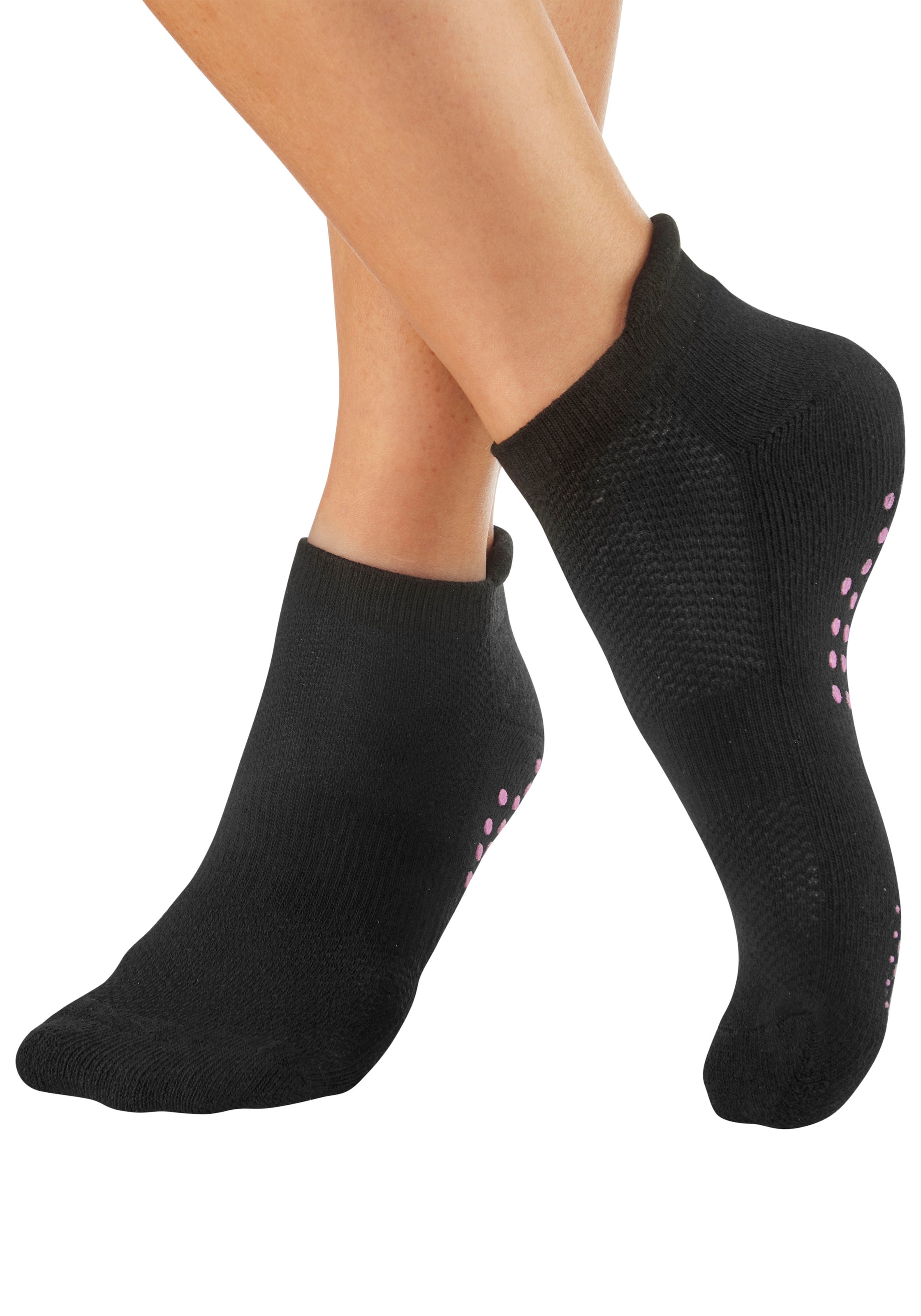 Lavana ABS-Socken Packung, 3 Stk. tlg. mit farbigen Noppen