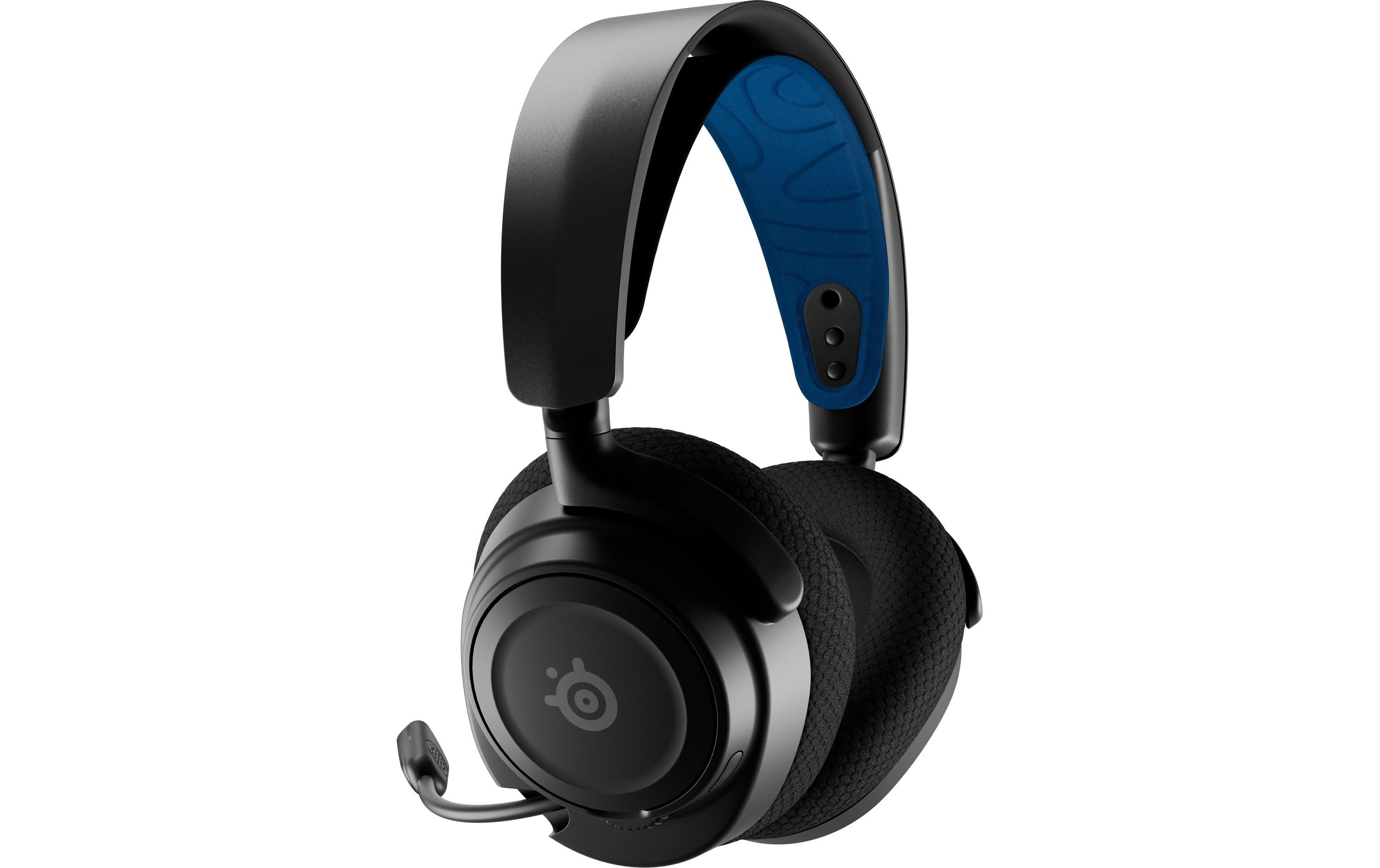 Headset Arctis Nova 7P Blau/Schwarz<br>Kabelloses Gaming-Headset mit Surround-Sound