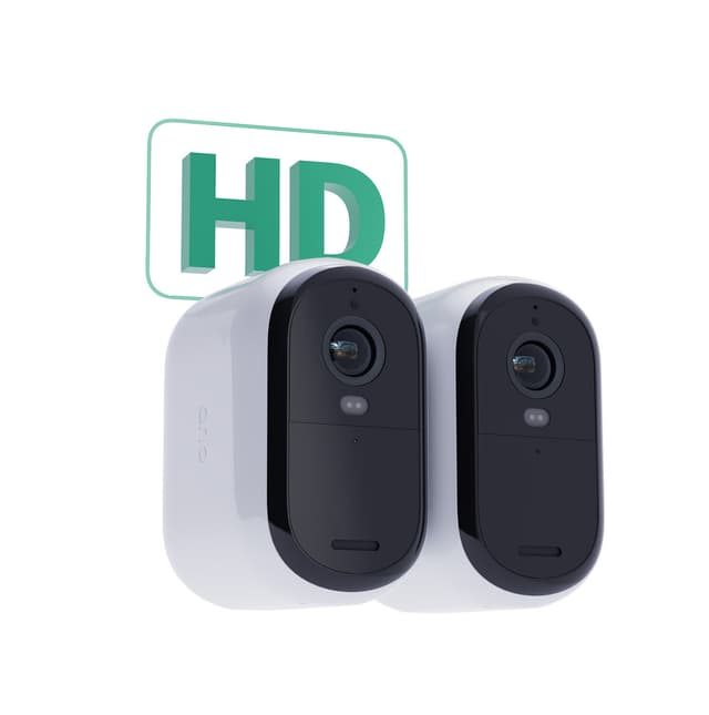 Arlo Essential HD XL Udendørs sikkerhedskamera (2-pakke)