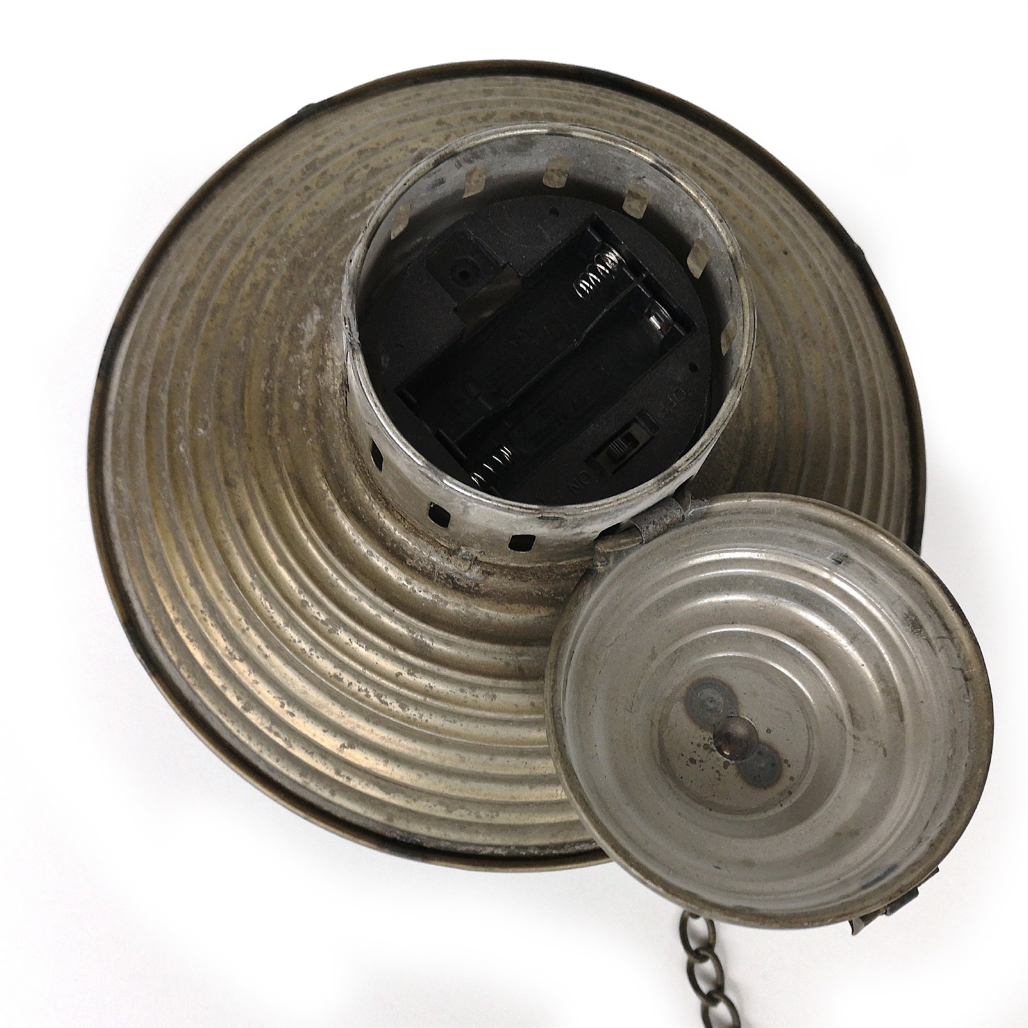 Leuchte 'Malaita', batteriebetrieben, antik-messing, Ø 20 cm, H 50,5 cm von fischer's lagerhaus