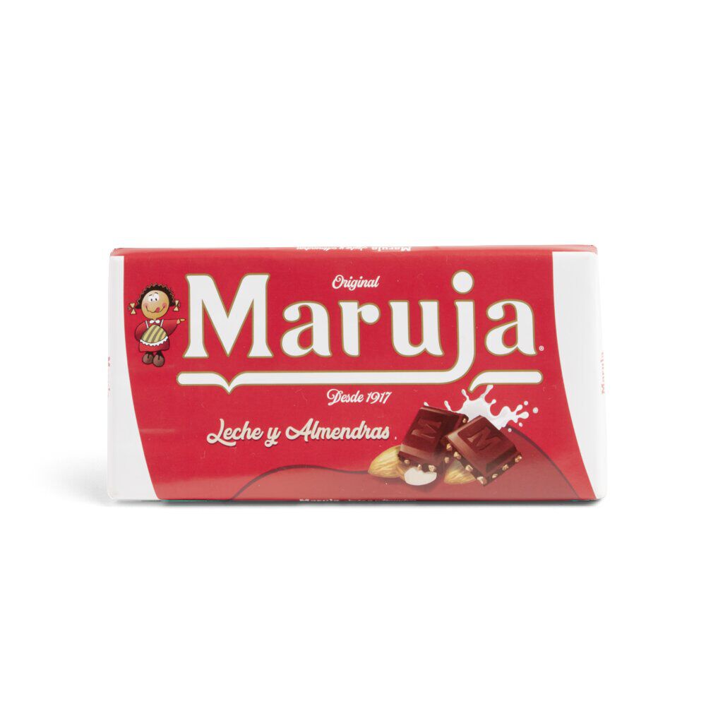 Tablette de chocolat au lait et amandes Maruja 100g
