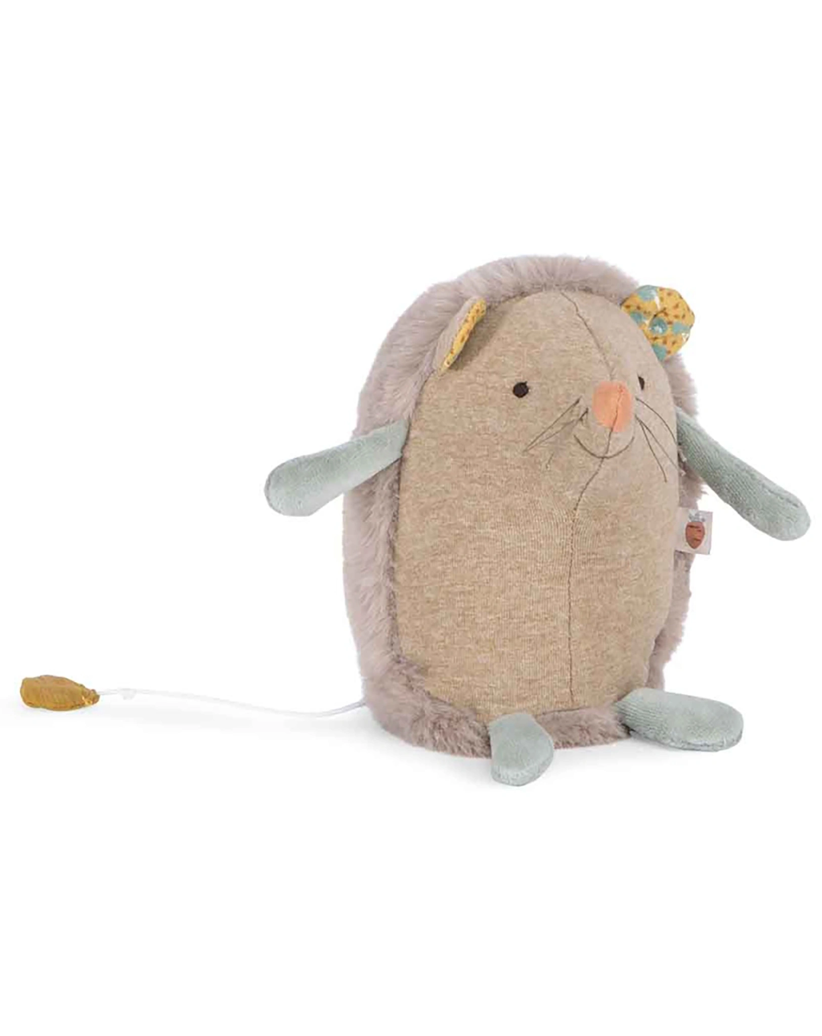 Spieluhr TROIS LAPINS - IGEL (19cm) in braun