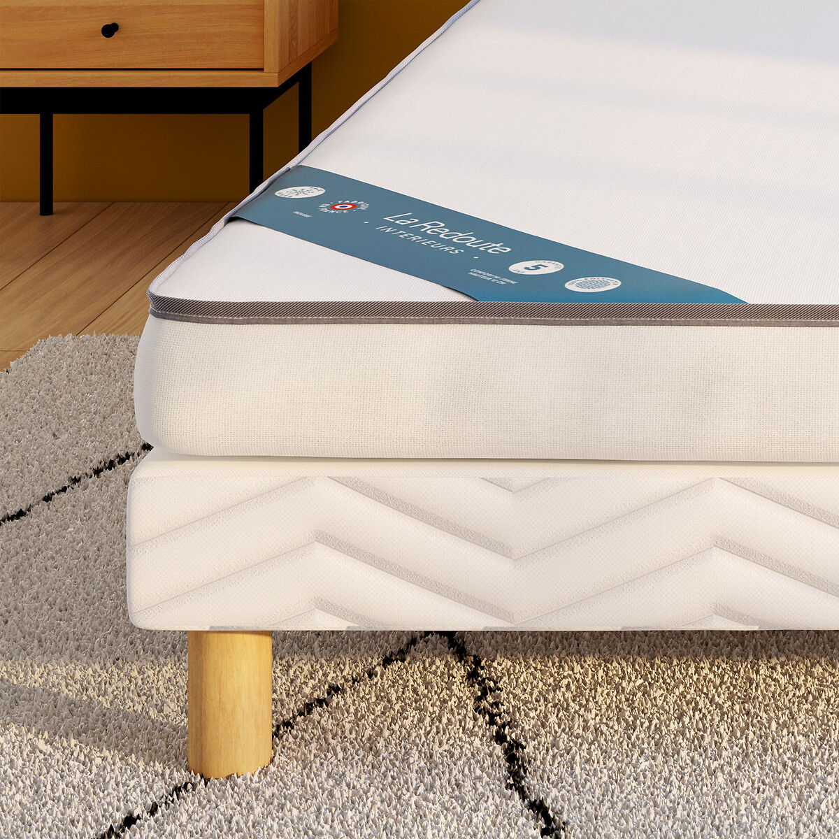 LA REDOUTE INTERIEURS<br>Colchão de espuma semi-firme 12cm