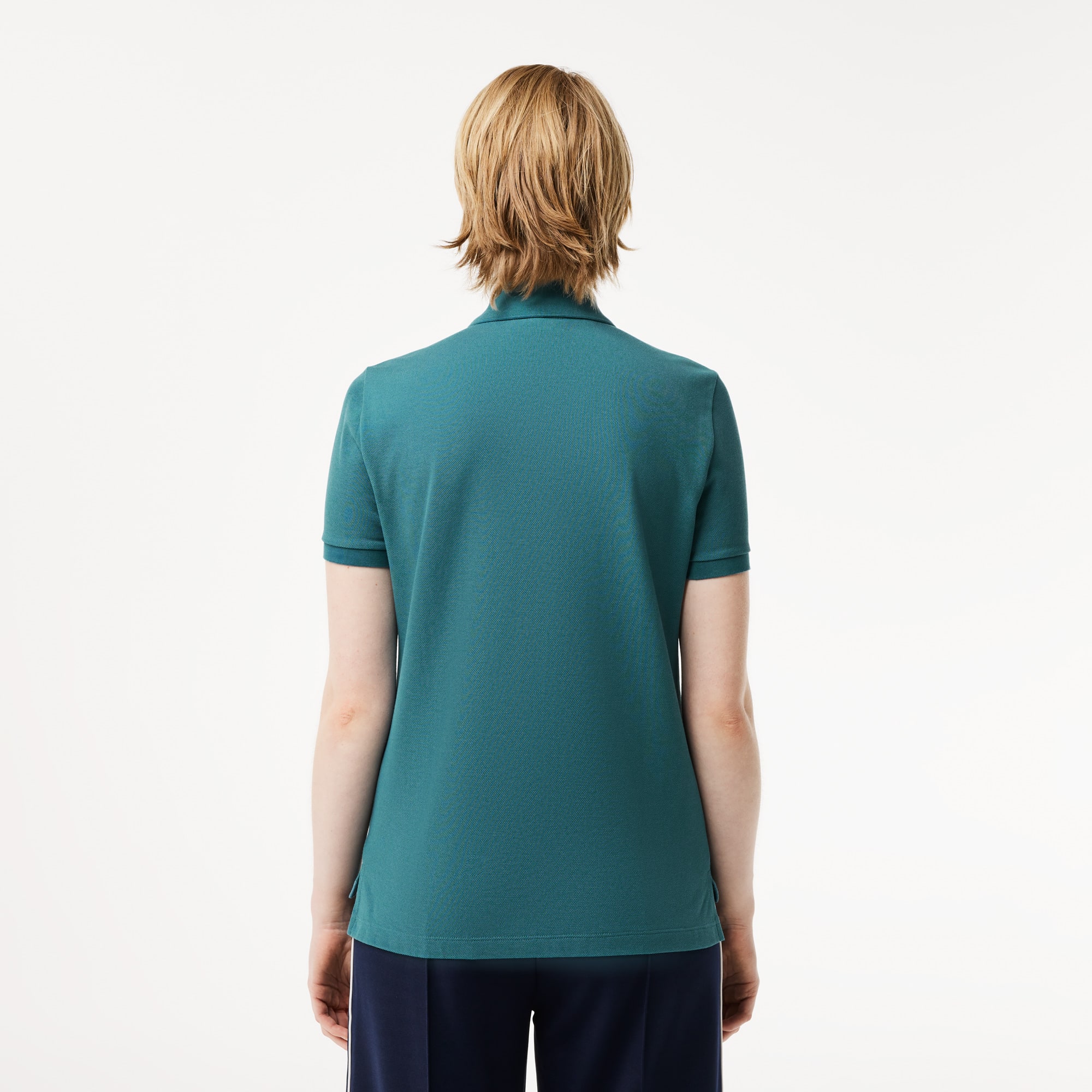 Polo regular fit Lacoste en petit piqué de coton souple Manches Courtes - Bleu - Lacoste - Femme