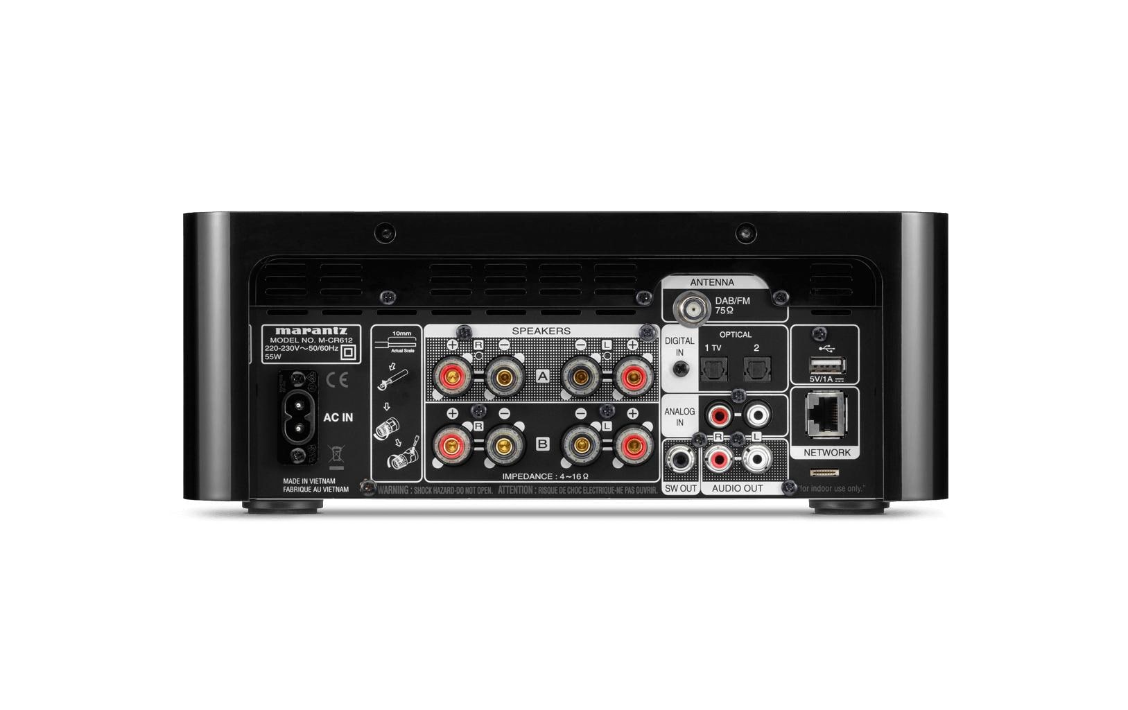 Stereo-Receiver Melody X (M-CR612) Schwarz<br>HiFi-Netzwerk-CD-Receiver