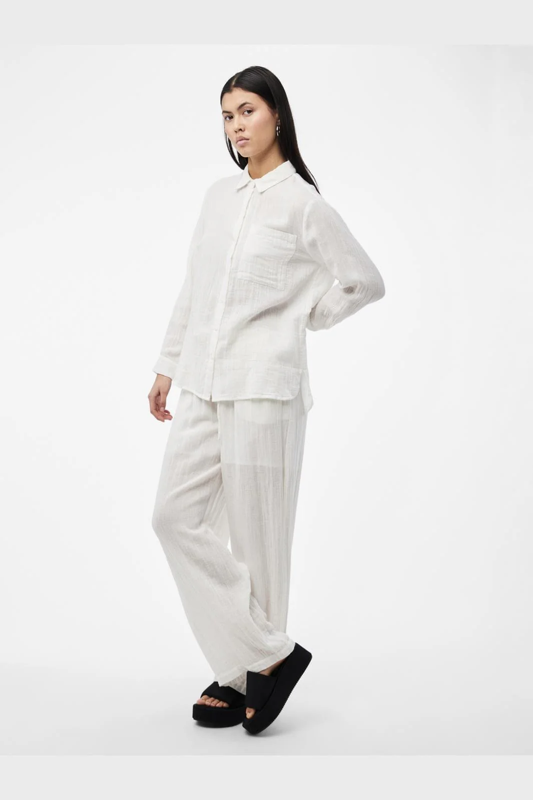 Pieces Pcmastina Ls Relaxed Shirt 4465813 cloud dancer