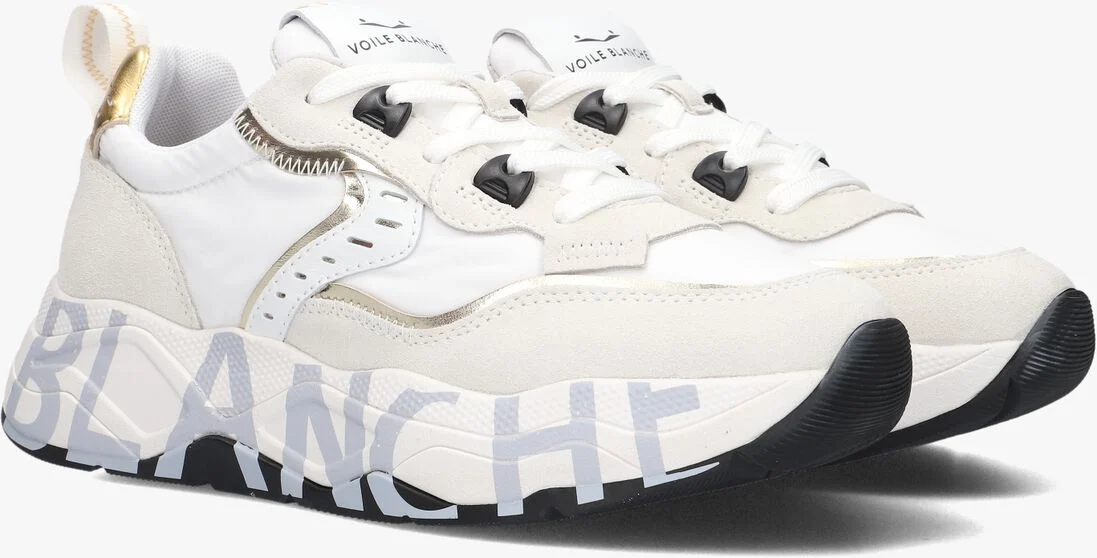 VOILE BLANCHE witte voile blanche lage sneakers club105