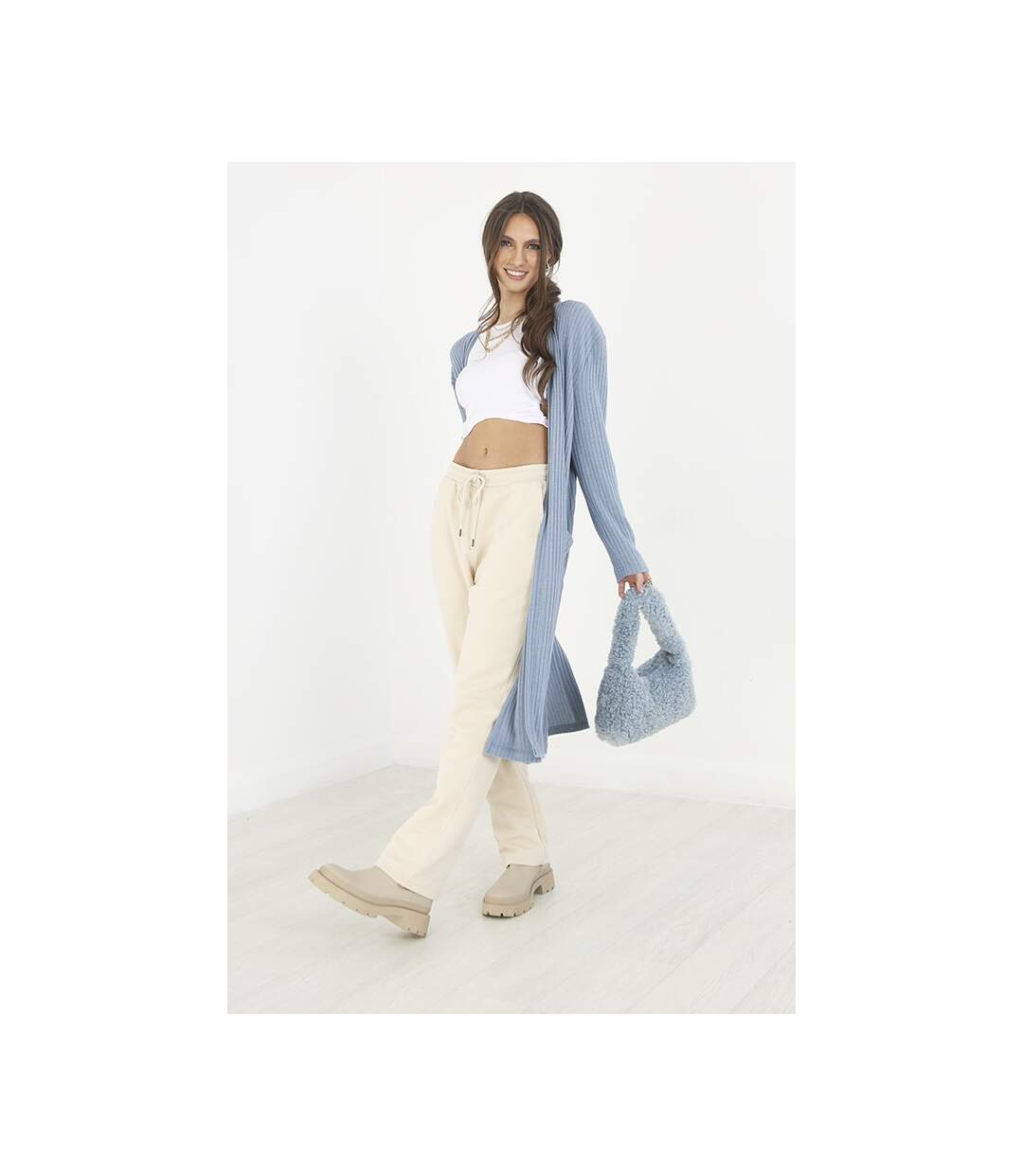 Brave Soul - Cardigan - Femme (Bleu) - UTUT1745