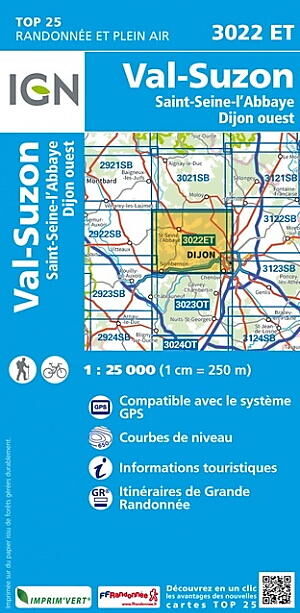 IGN - TOP25 3022ET VAL SUZON 1 25 000