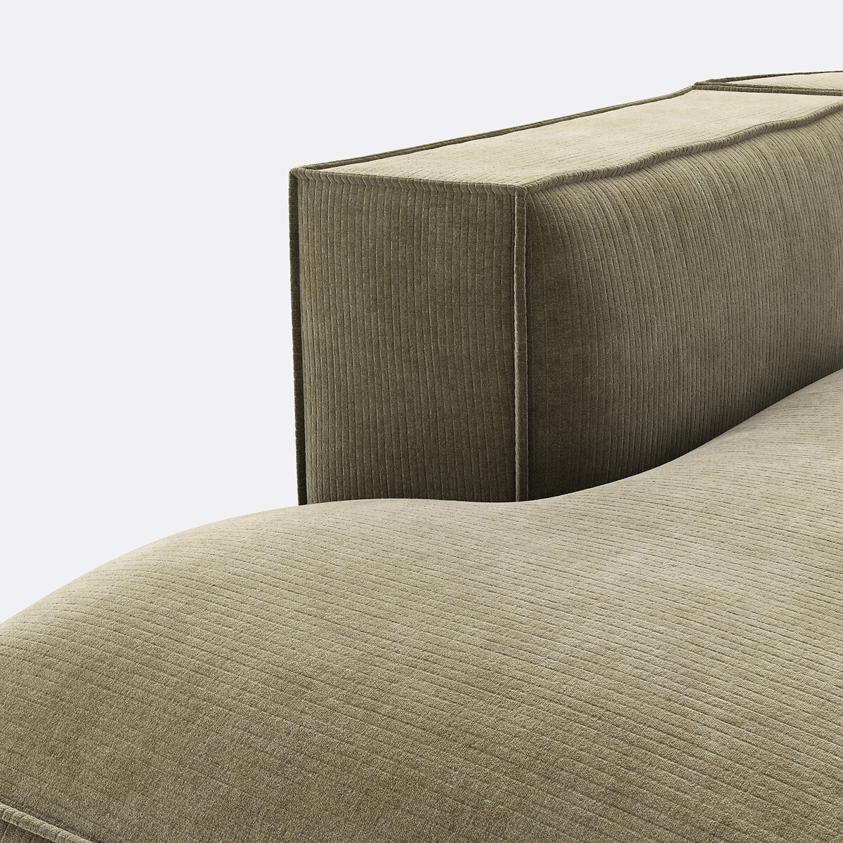 LA REDOUTE INTERIEURS<br>Sofá de 4 peças esquerdo veludo Vintage Seven