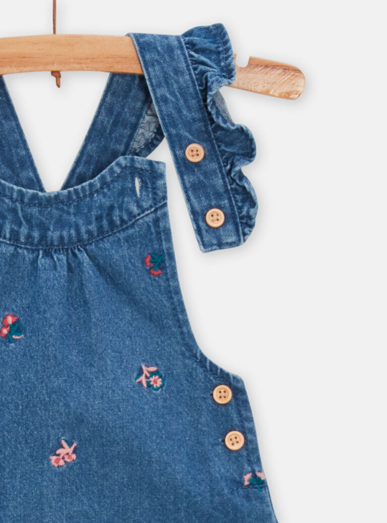 Salopette en denim pour bébé fille