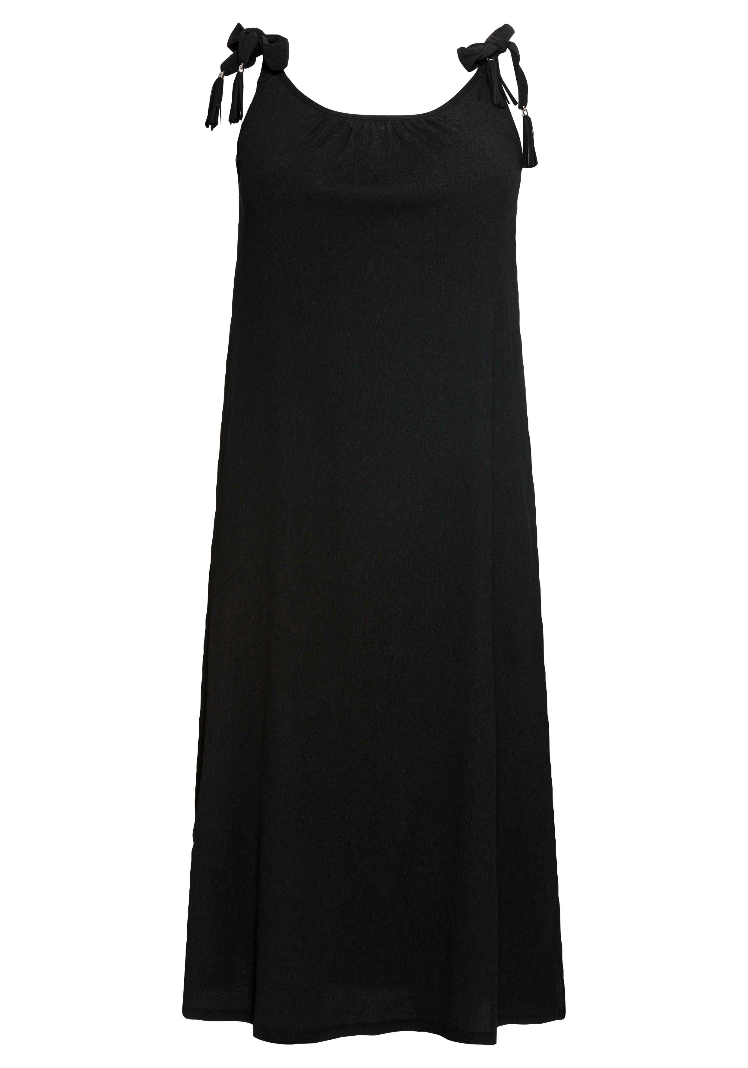 Midi-Jerseykleid in A-Linie, mit verspielten Details