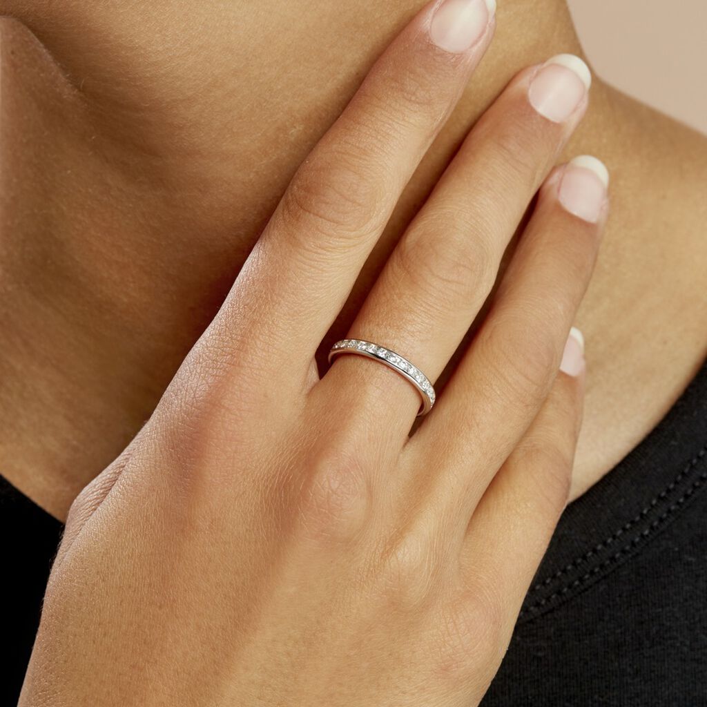 Alliance Laurie Tour Complet Or Blanc Diamant