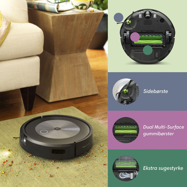 IROBOT IROBOT ROOMBA J7558  ROBOTSTØVSUGER Sort