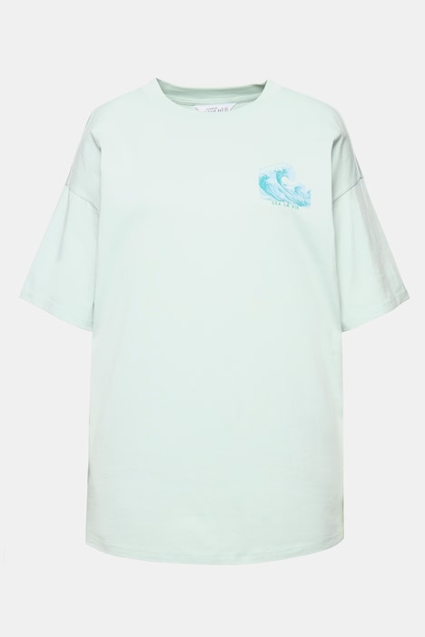 Longshirt, Rundhals, Wave