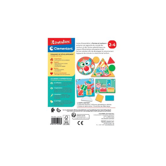 Jeu éducatif Formes et couleurs
