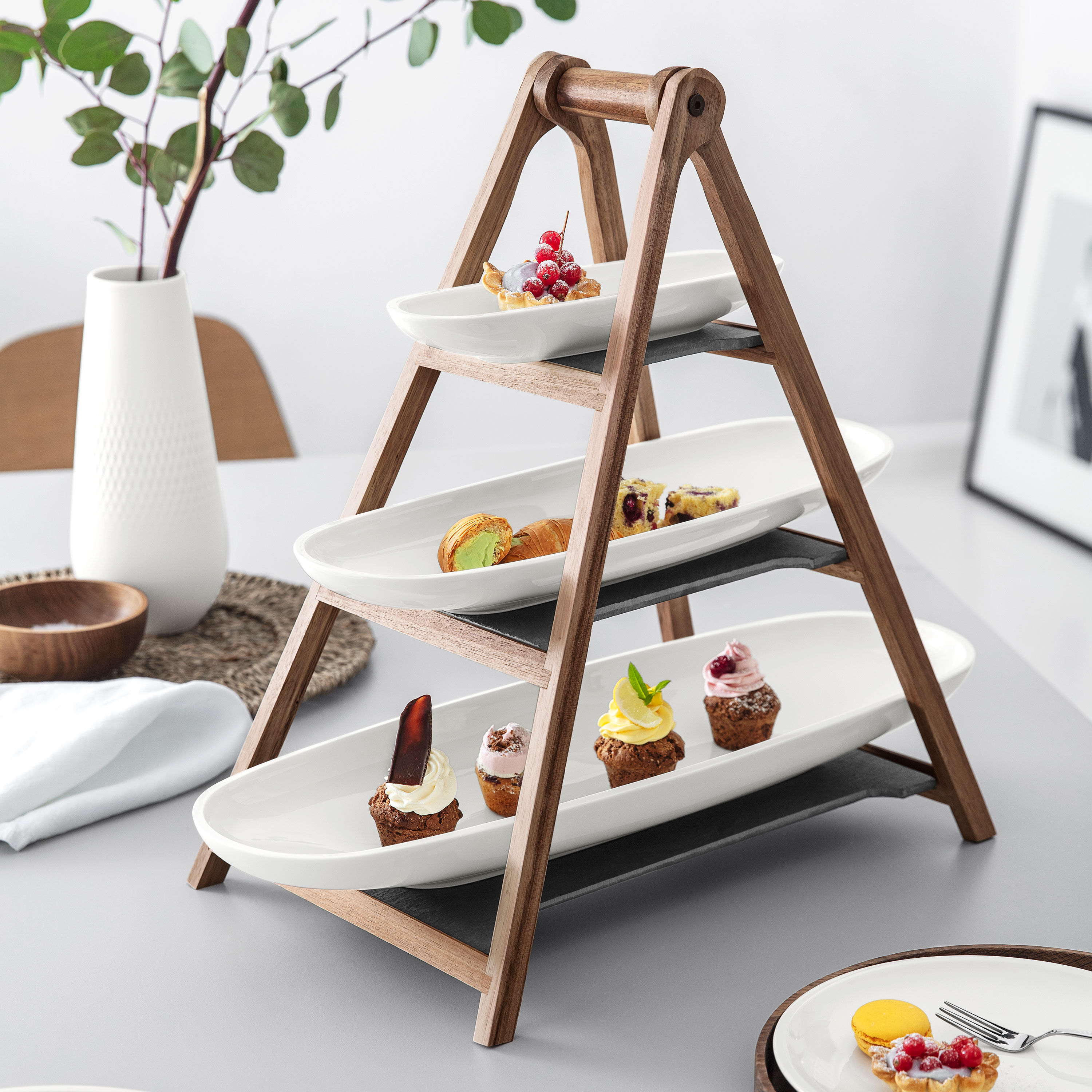 Artesano 3 Tier Stand White, 21.7'' x 10.1''