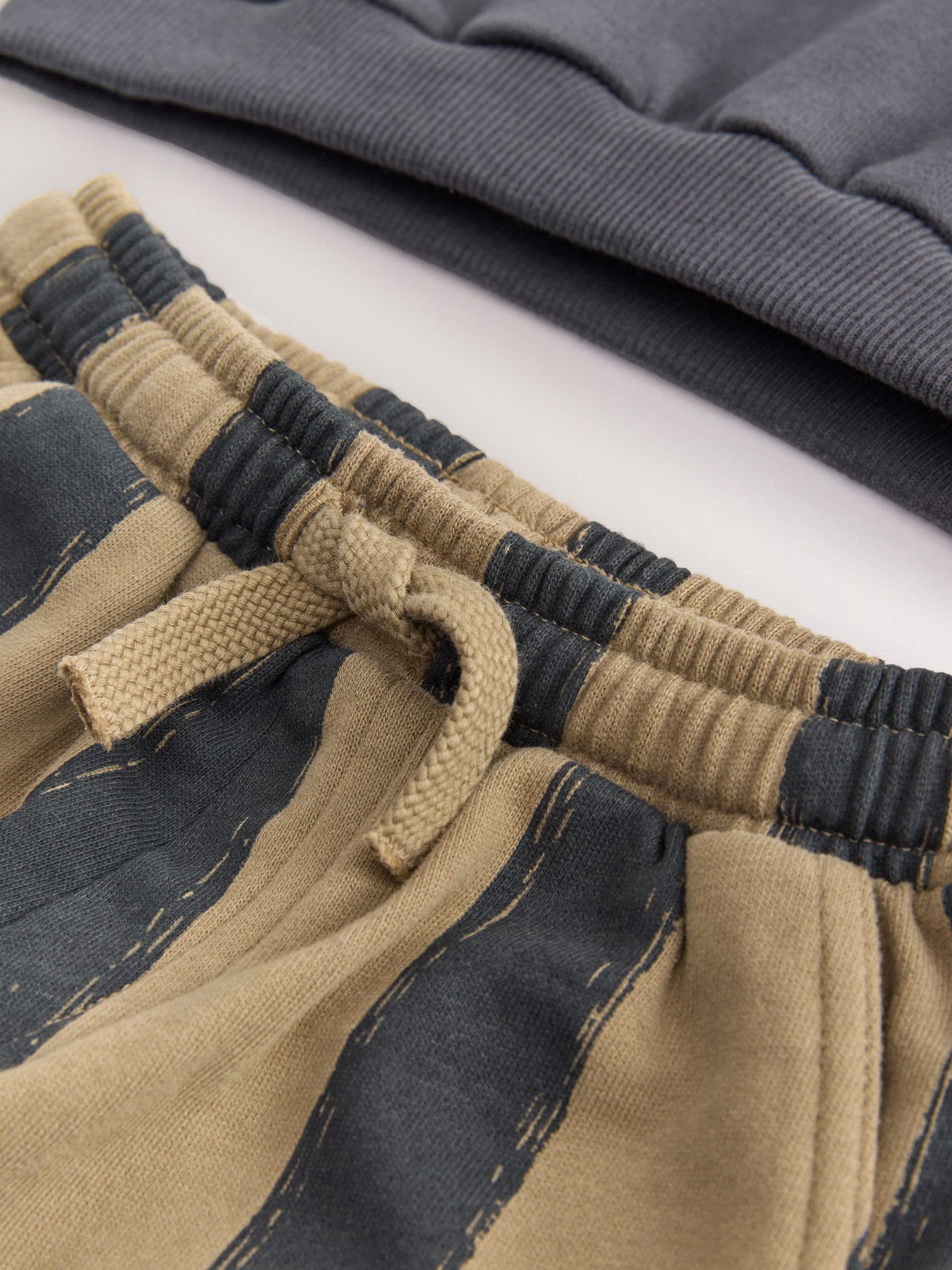 Zwart/bruin - Set met sweatshirt en joggingbroek met strepen (3mnd-7jr)