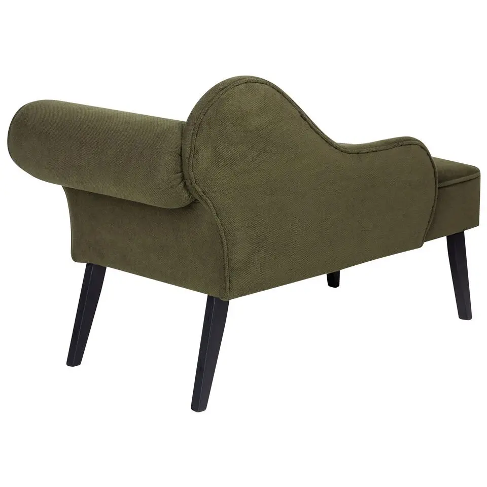 BIARRITZ - Chaise longue - Olijfgroen - Rechtszijdig - Polyester