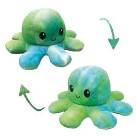 Idena Wende Oktopus Plüsch ''Rainbow'', 20 cm, 1 Stück, 4-fach sortiert