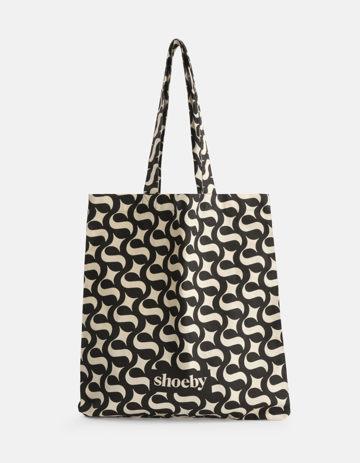 Shoeby Logo Shopper Zwart