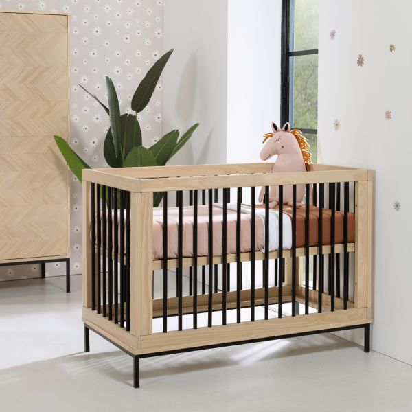 Europe Baby Beau Babykamer Naturel |  Bed 60 x 120 cm   Commode