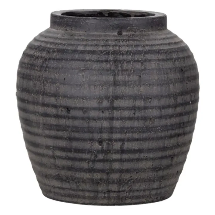 House Doctor Cache-pot en terre cuite Hafa | Noir