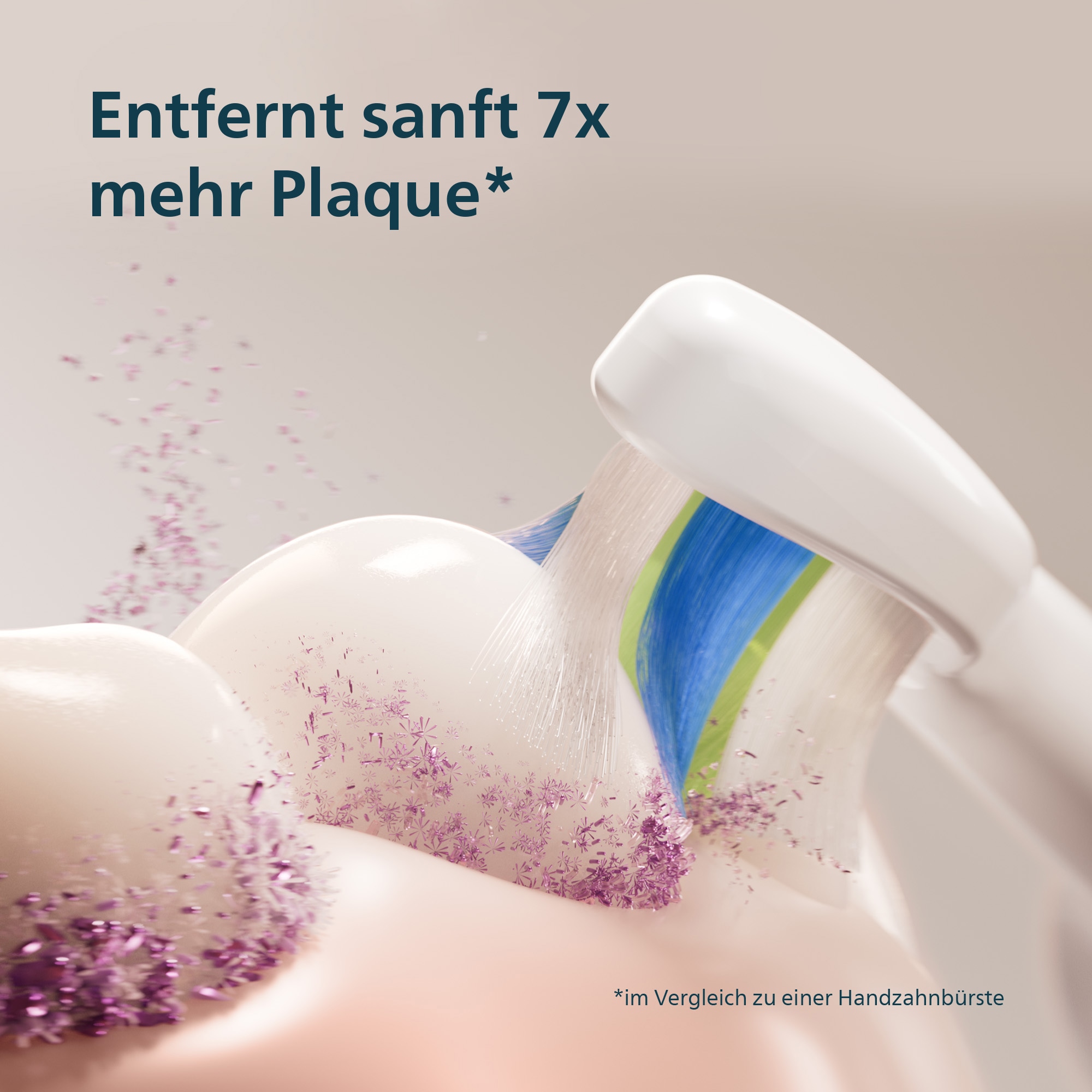 Philips Sonicare Elektrische Zahnbürste »Series 5300 HX7109/01« 1 Stk. Aufsteckbürsten mit Andruckkontrolle, 2 Intensitätsstufen, inkl. Ladegerät