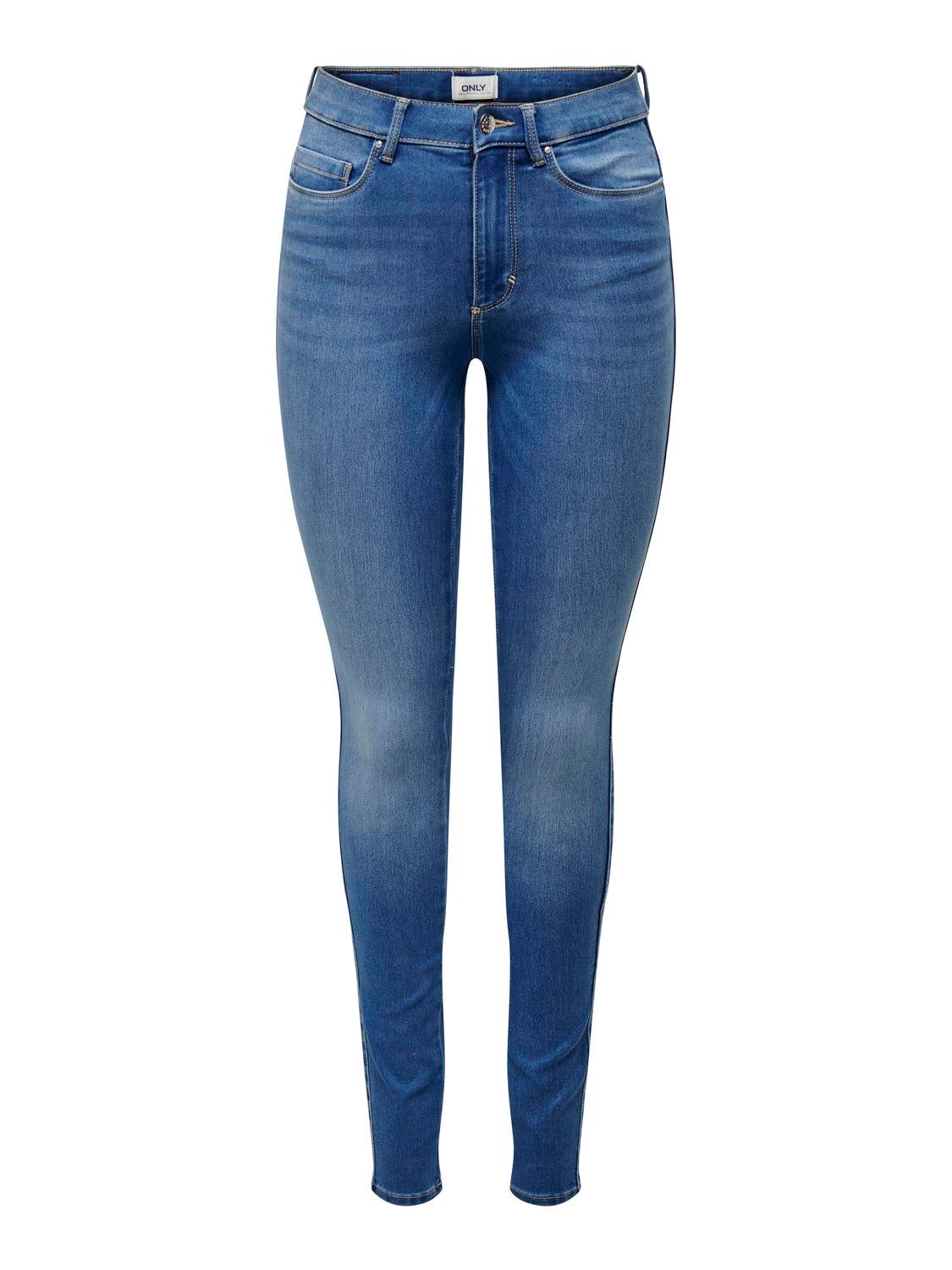 ONLROYAL Hohe Taille Skinny Fit Jeans Light Medium Blue Denim