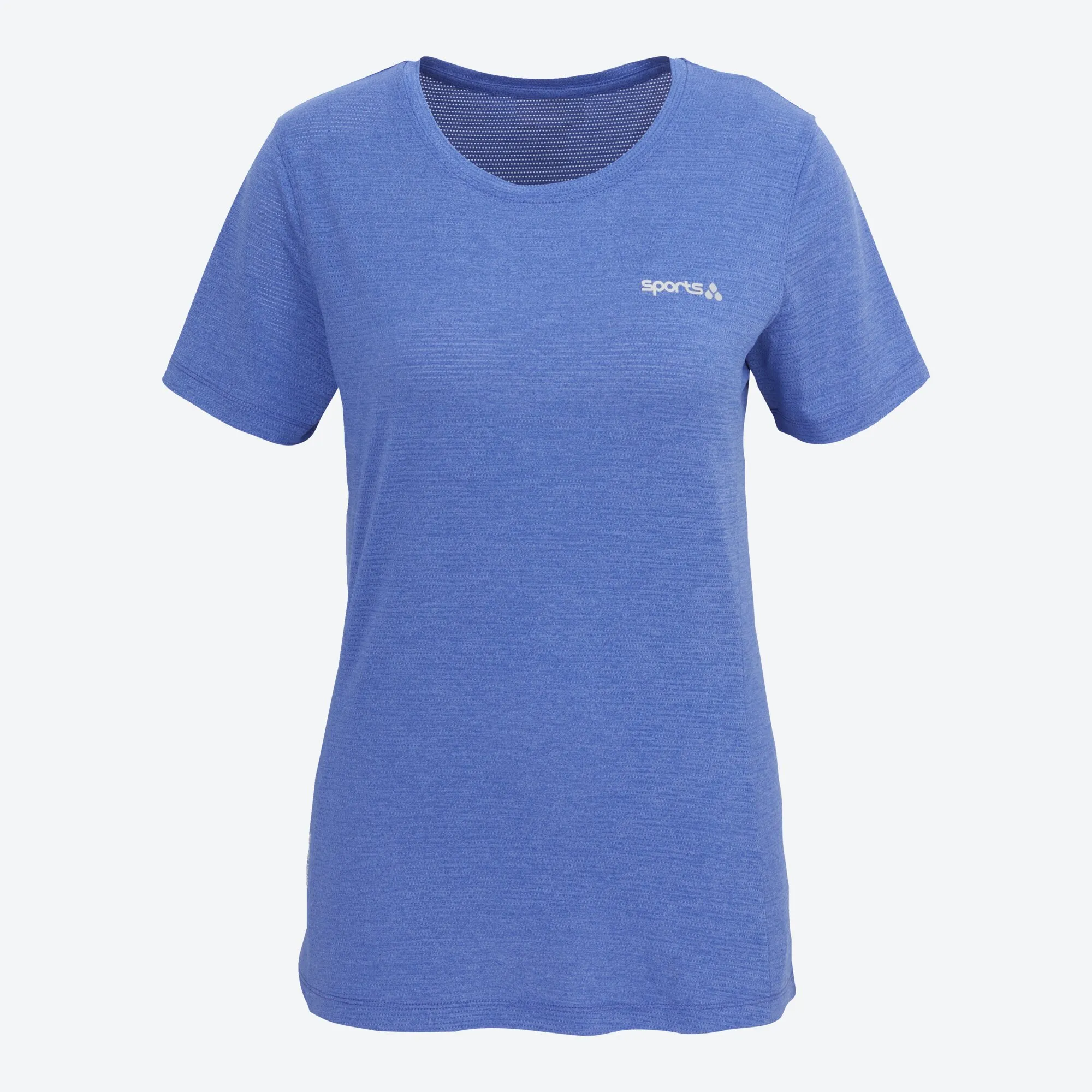 Damen-Fitness-T-Shirt in Melange-Optik