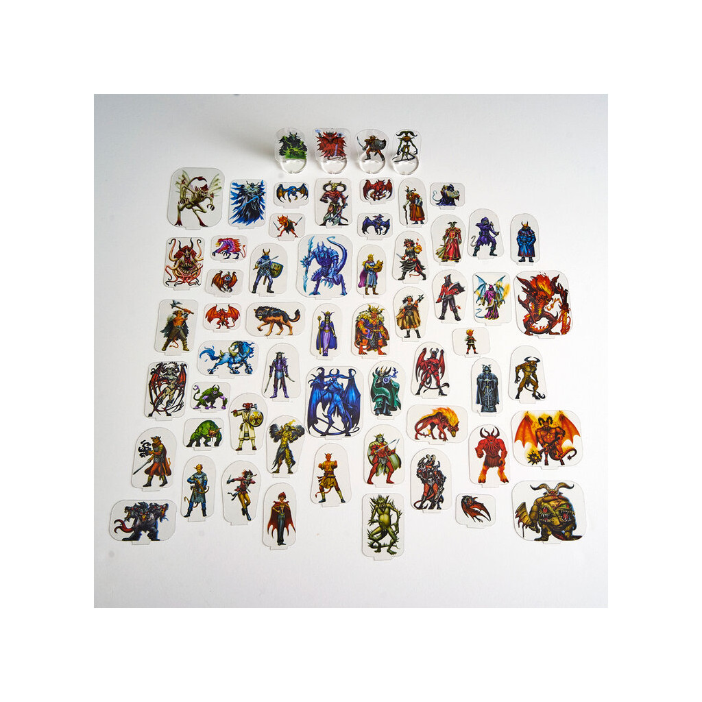 Flat Plastic Miniatures - Demonblood - 62 Pieces
