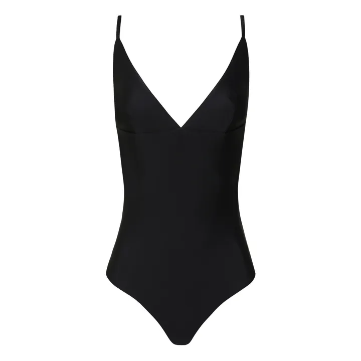 Matteau Maillot 1 Pièce Crossback Plunge | Noir
