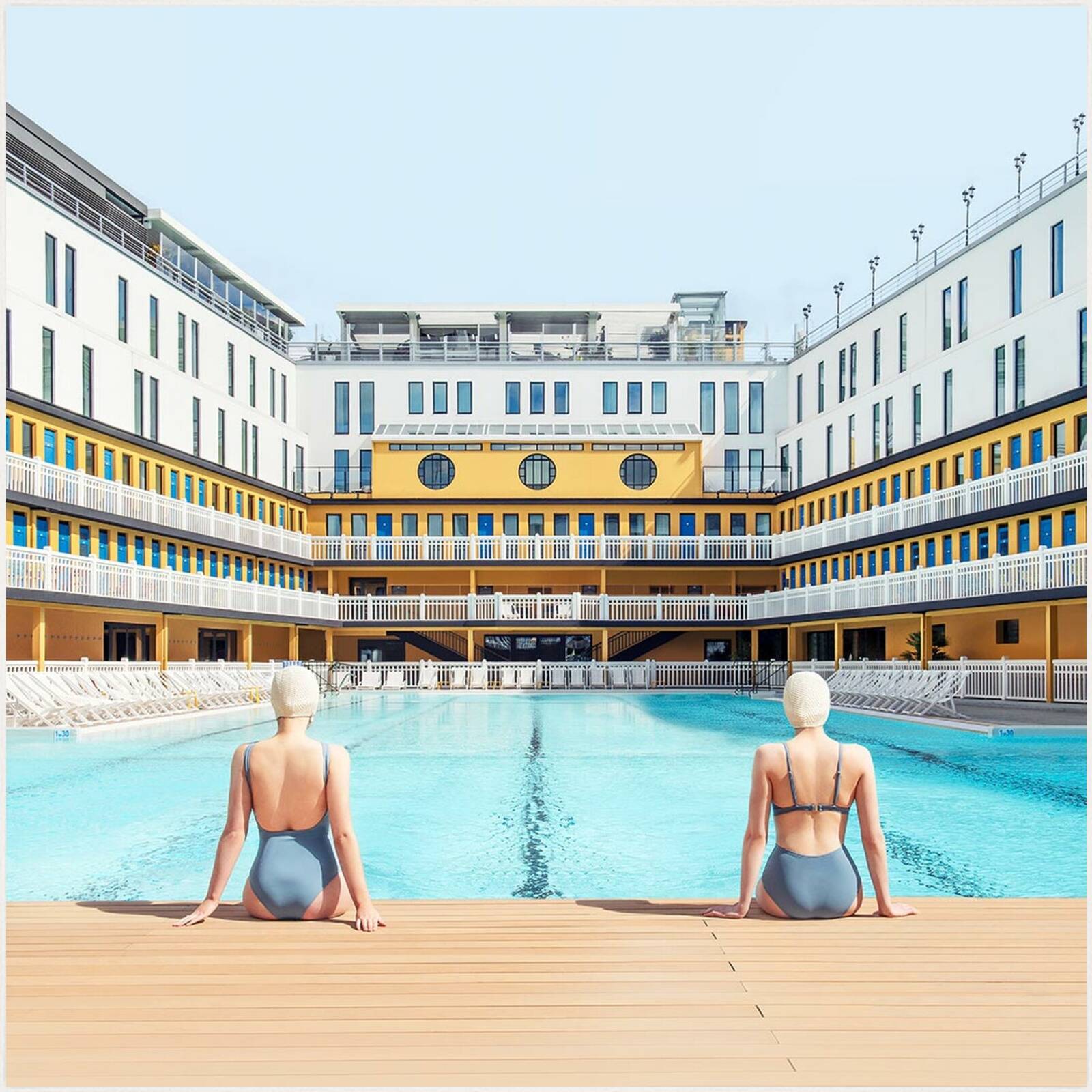 Summer Swim at Molitor by Soo Burnell - Limited Edition. Edition of: 150. Signed.