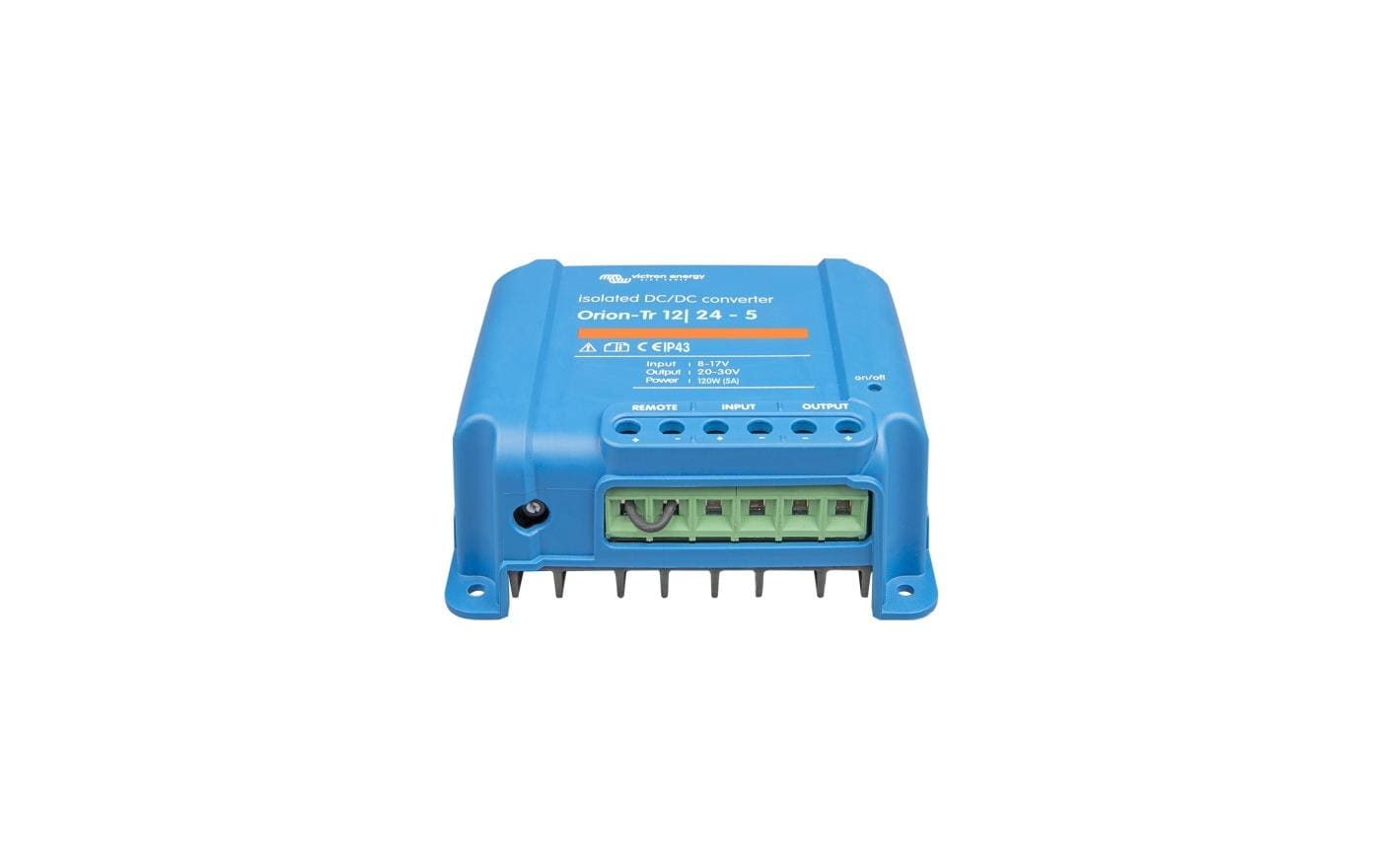 Laderegler Orion-Tr 24/24-5A, 120 WIsolierter DC/DC-Spannungs-Wandler mit hohem Wirkungsgrad von 87%