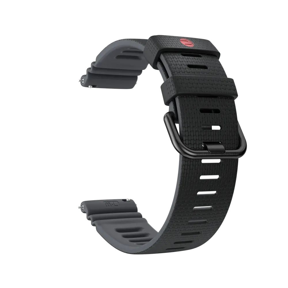 Hochwertiges Polar Silikonarmband, 22 mm 39,90 € Stylisches, stabiles und sportliches Silikonarmband mit Edelstahlschließe und schnell lösbaren Federstegen. So wechselst du Bänder immer und überall, einfach und in Sekundenschnelle. Kompatible Produkt