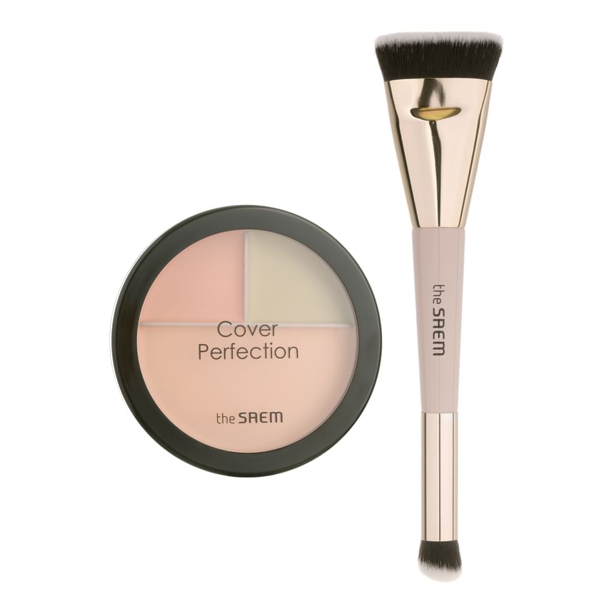 The Saem - Cover Perfection Triple Foundation Balm Set - 2 soorten
