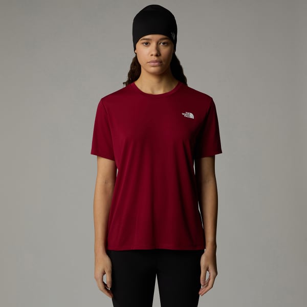 T-shirt randonnée THE NORTH FACE W TOPOGRAPHIC FOUNDATION S/S TEE BEETROOT