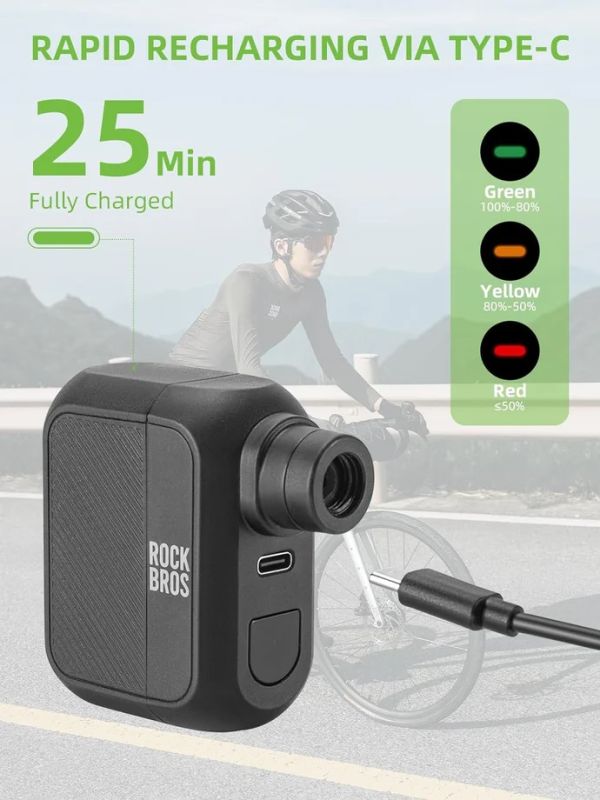 RockBros Inflator USB Kompressor, 100 PSI