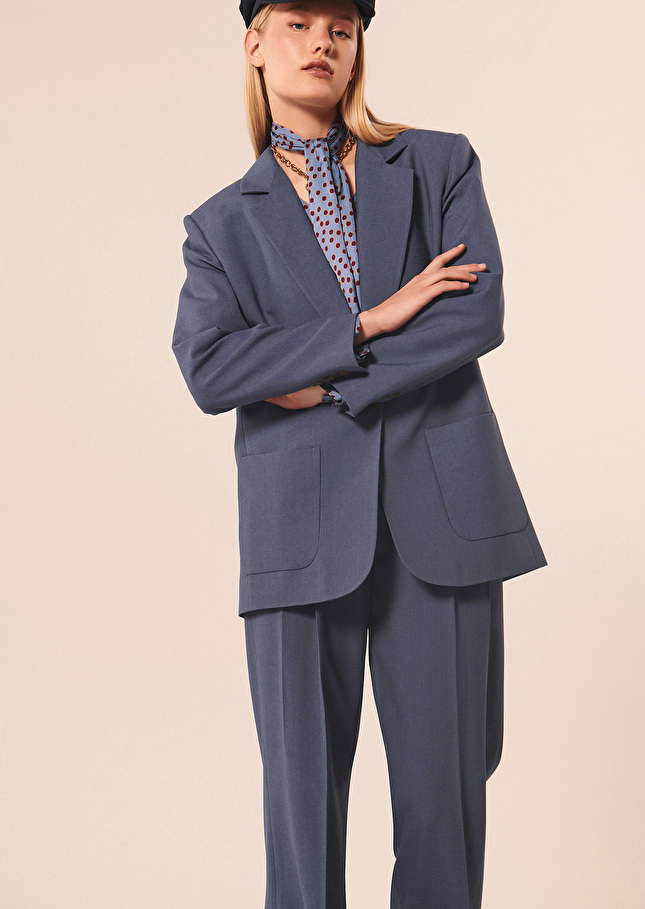 Veste Viggobleue en laine