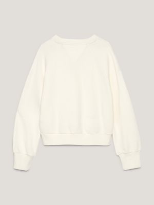 Moletom TH Monogram Relaxed Crew Neck