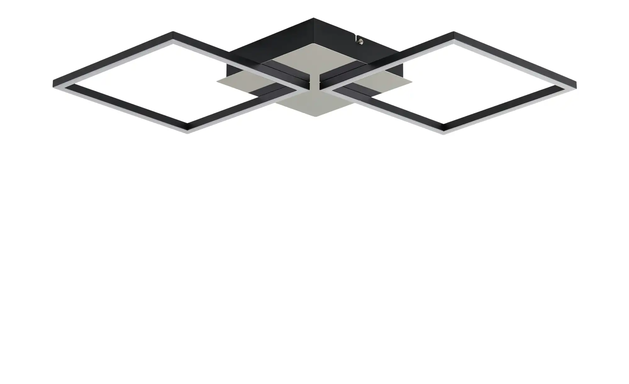 KHG LED-Deckenleuchte, 2-flammig, schwarz/chrom